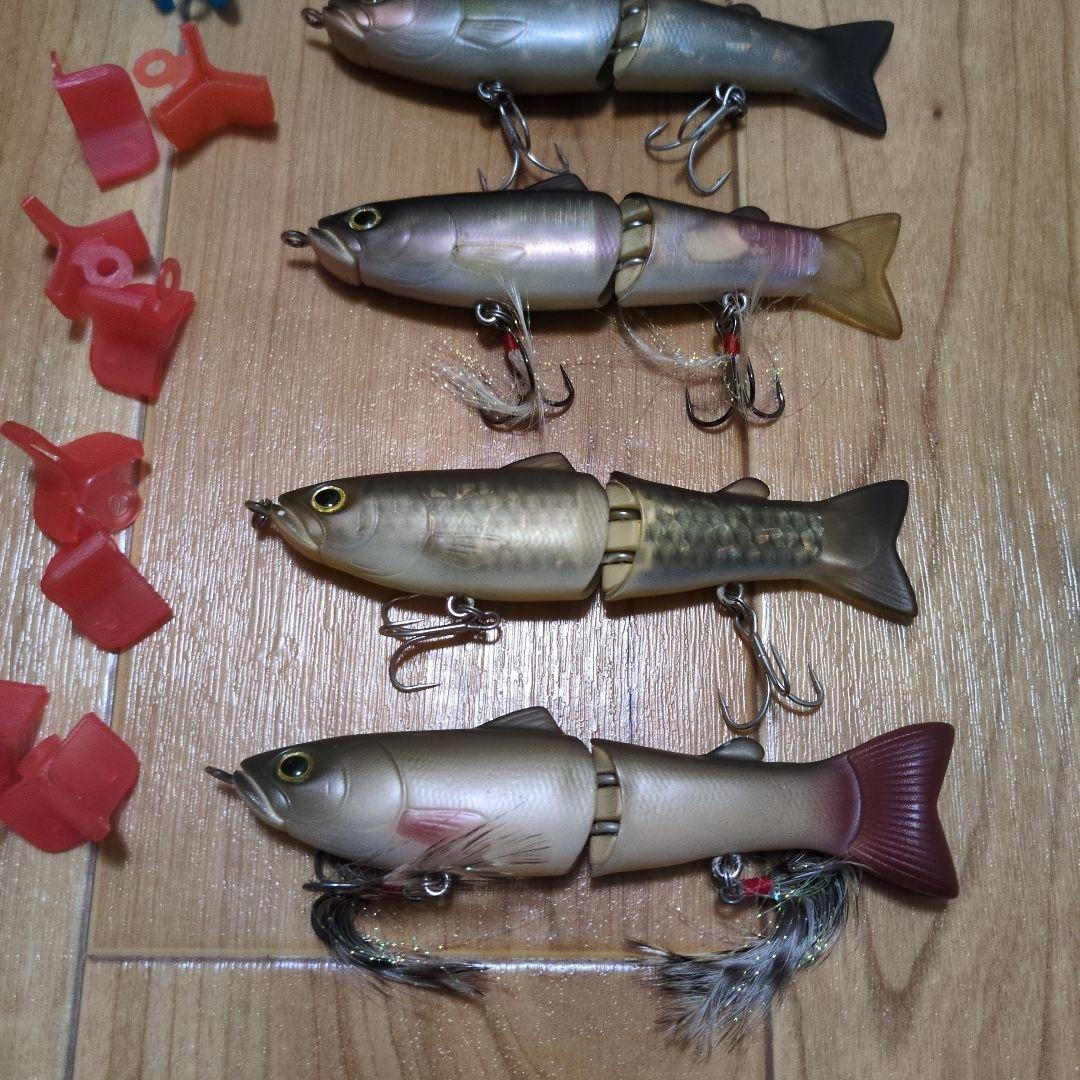 ジョインテッドクロー128 2個　スライドスイマー128 ５個　フックカバー付