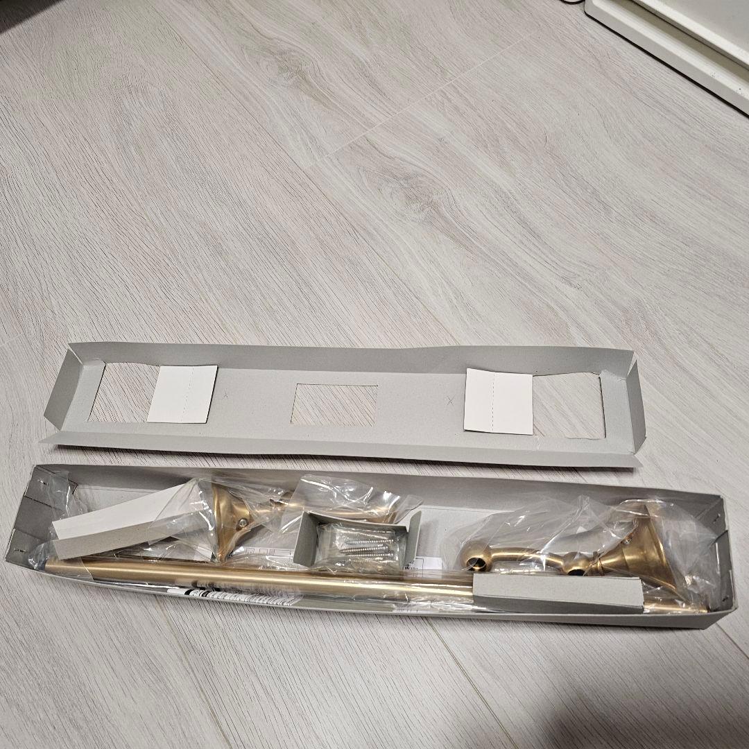 カワジュン KAWAJUN 2段タオルレール SC782 ゴールド