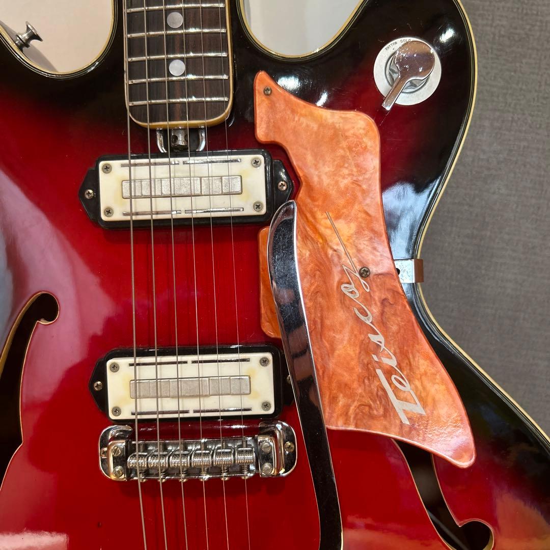 60年代製 美品 Teisco Vegas-66 フルアコ ビザールギター