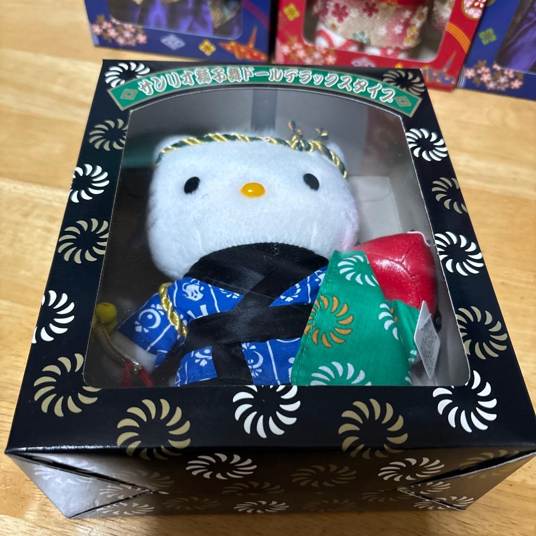 サンリオ獅子舞ドールデラックス　サンリオデラックス和風ドール　キティ　ダニエル