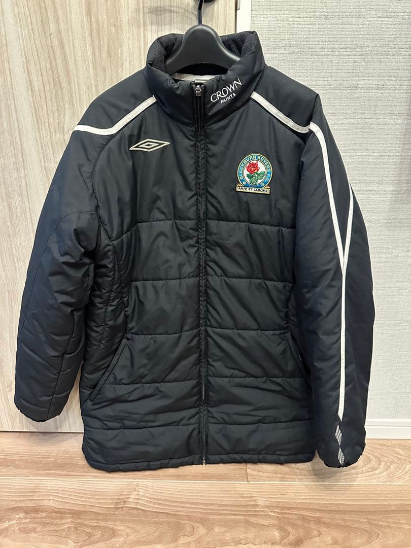 90s umbro ダウンジャケット　ブラックバーン・ローバーズ y2k