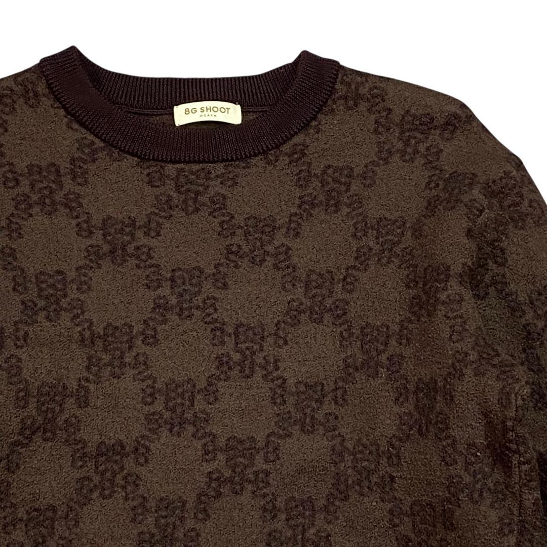 8G SHOOT エイジシュート 長袖 ニット セーター LL ブラウン ゴルフ