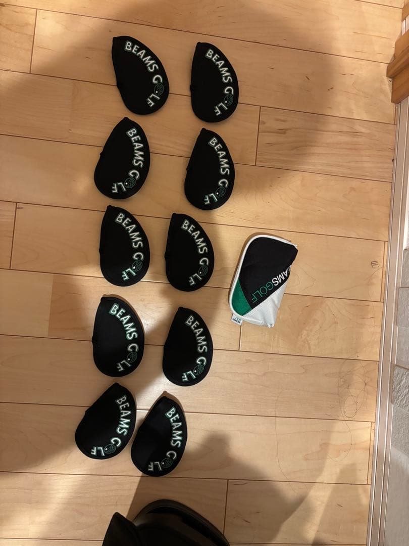 BEAMS GOLF キャディバッグ ブラック ヘッドカバー付き