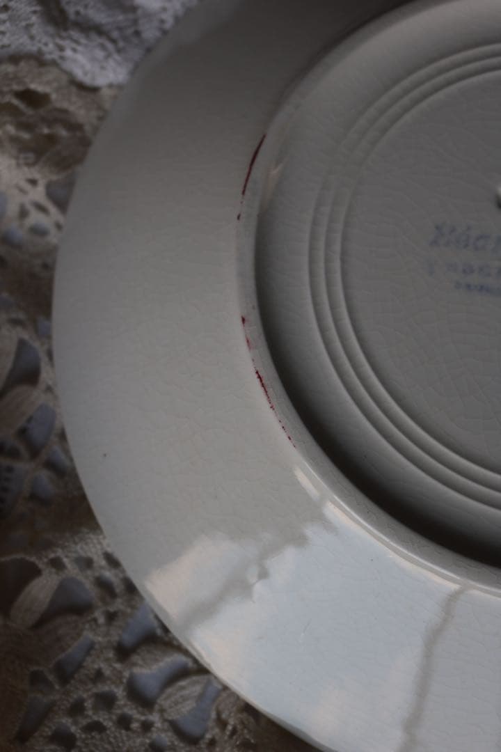 Creil montereau プレート　バスク　フランス　アンティーク　バスク