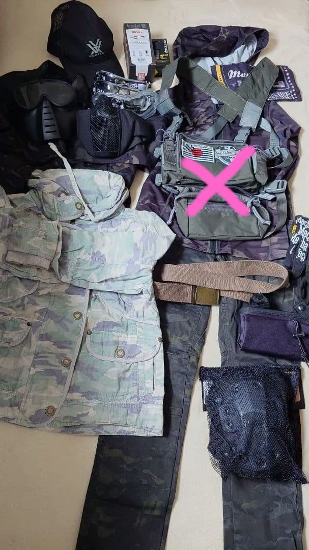 【サバゲー引退】レディースウエア・装備セット