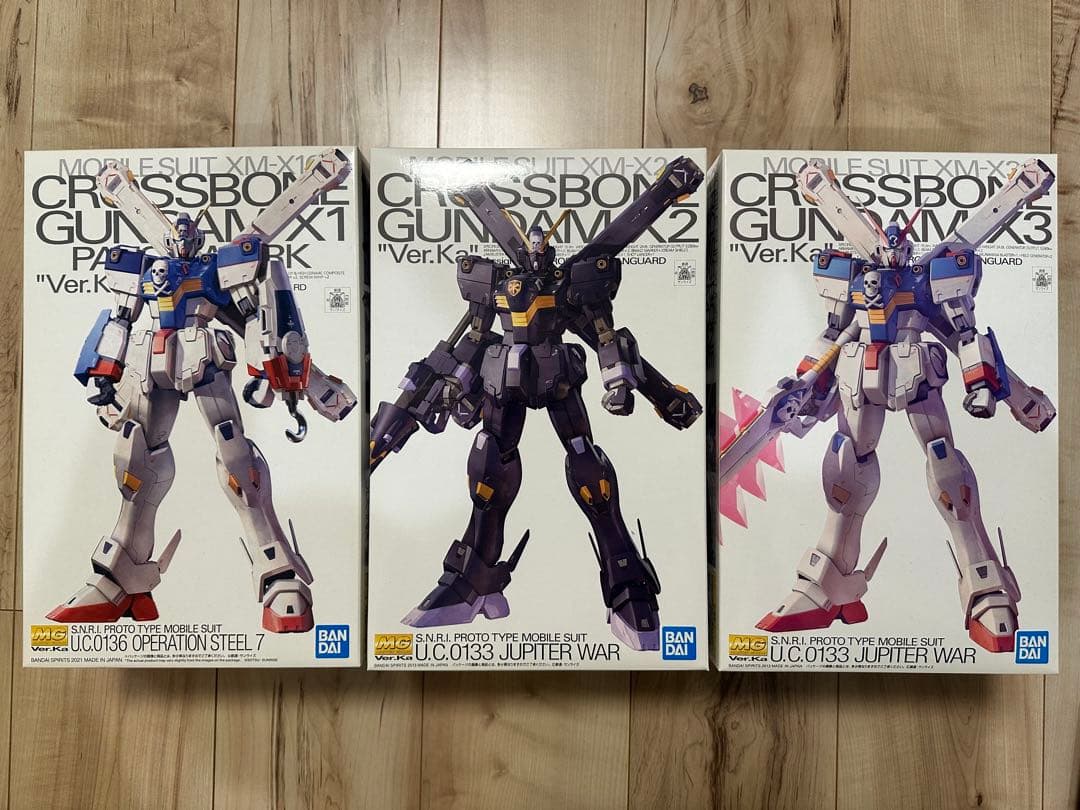 M*Y様 クロスボーンガンダムX1パッチワーク X2 X3MG 3点セット