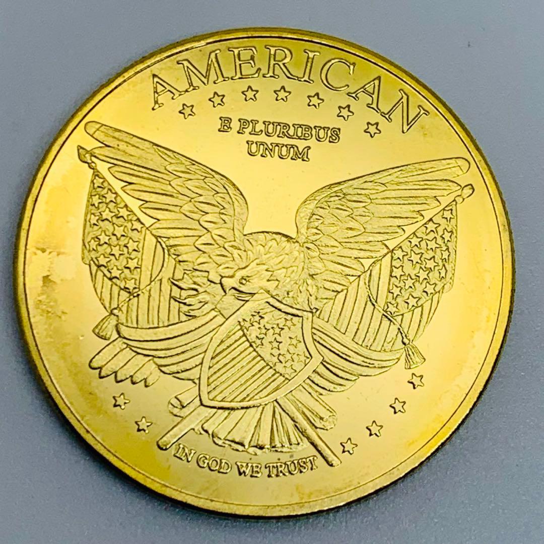 アメリカ コレクション メダル 自由の女神2枚セット　シルバー　コールド