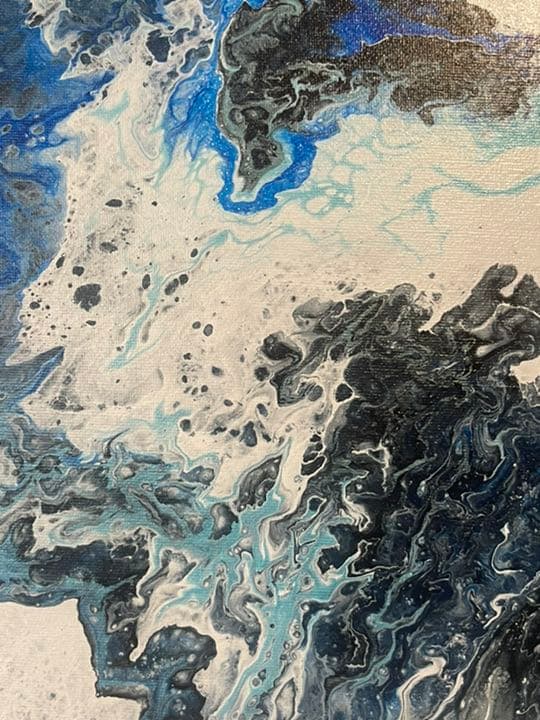 フルイドアート　ポーリングアート　抽象画　アートパネル