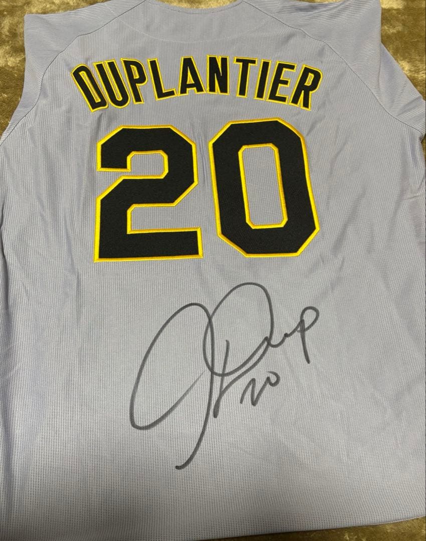 阪神タイガース　デュプランティエ　レプリカビジターユニフォームLサイズサイン入り