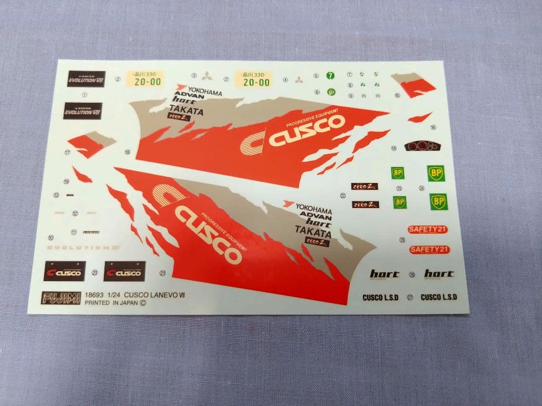 【限定特価】フジミ 18693 1/24 CUSCO ランサーエボリューションⅦ
