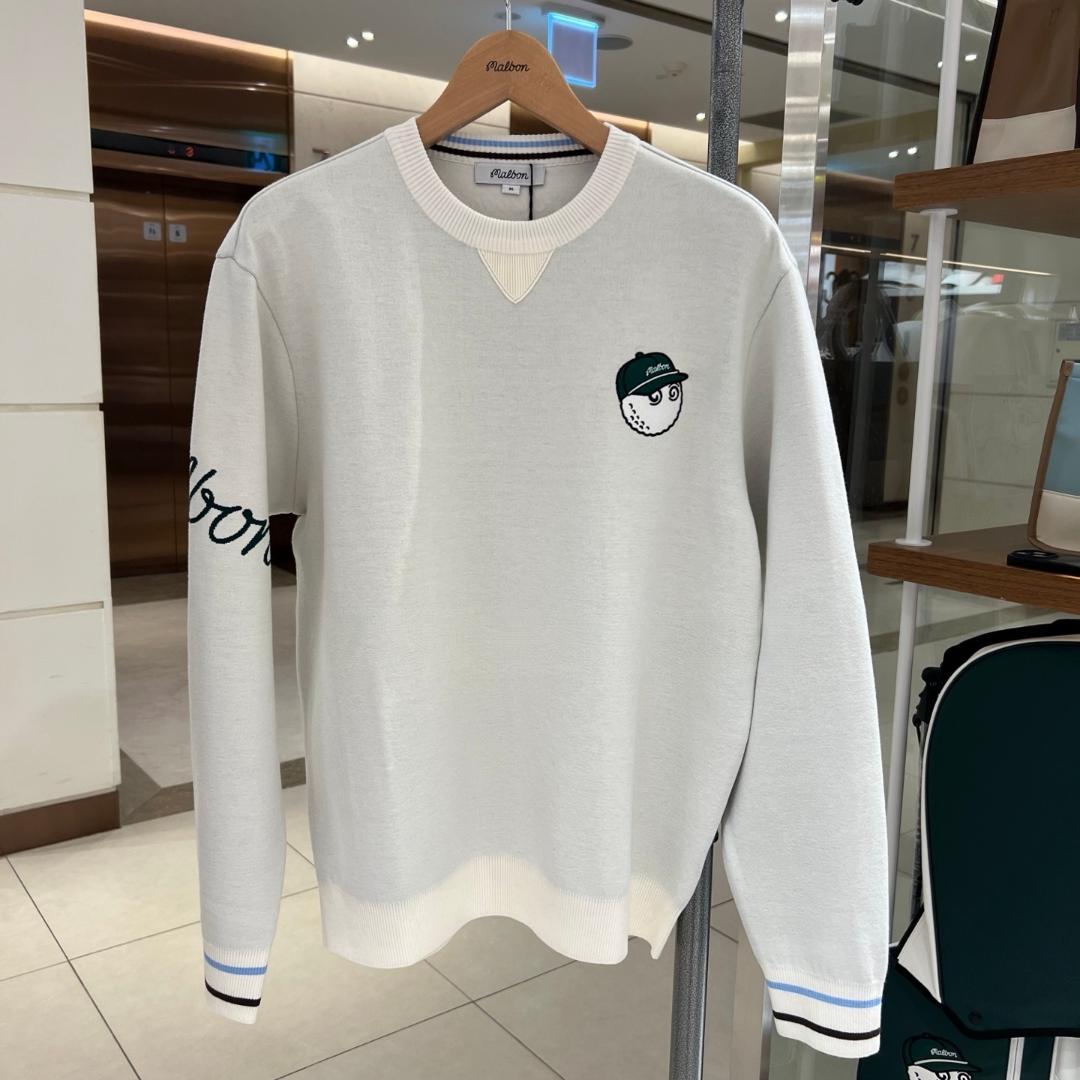 マルボン メンズ ゴルフ長袖ニット 2025秋冬セーター 快適ラウンド