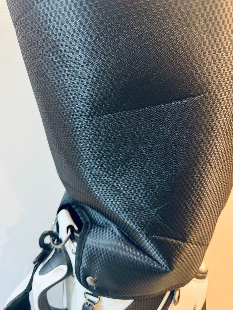 BRIDGESTONEゴルフバッグ 白黒CBG422ブリジストンキャディ