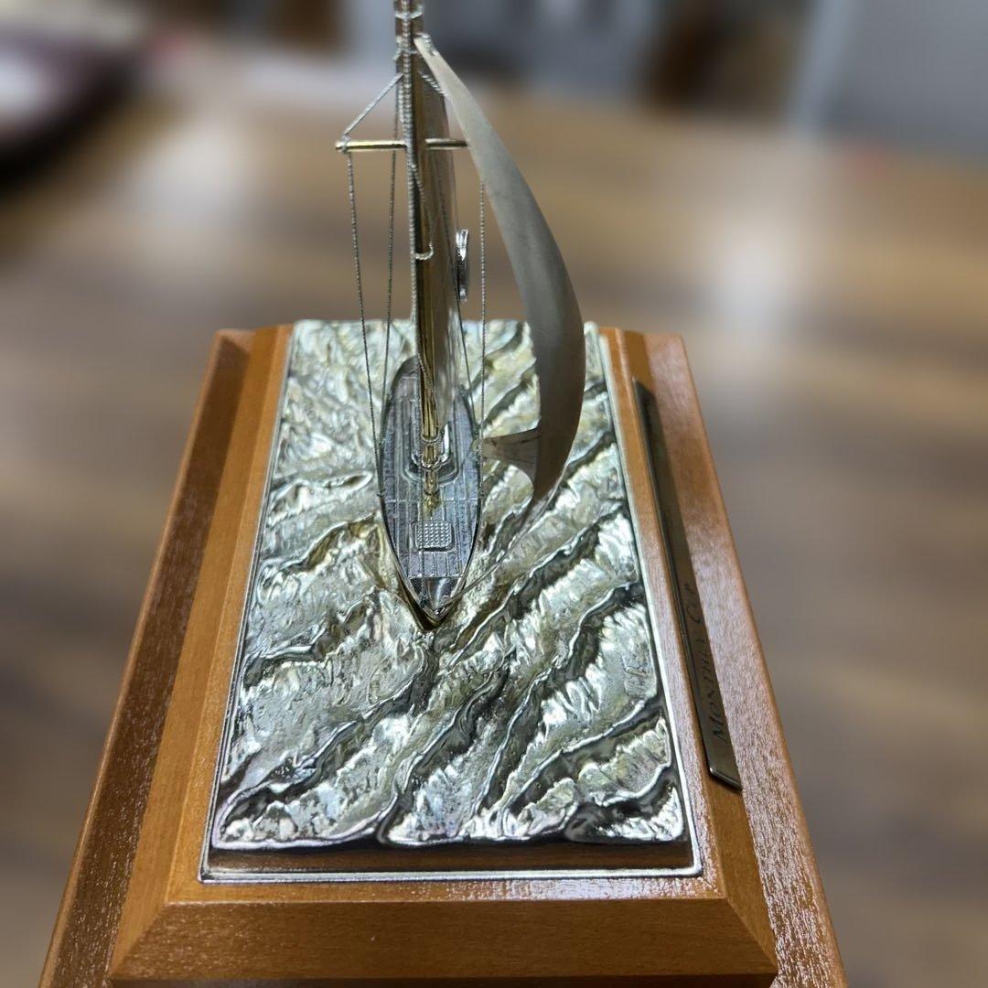 ヨット 置物 刻印 モンティホールカップ ヨット模型