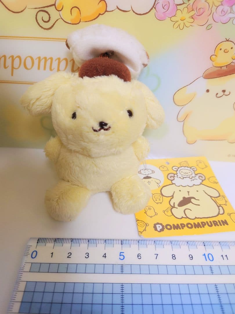 ポムポムプリン　羊シリーズ　ぬいぐるみ　マスコット　ポーチ