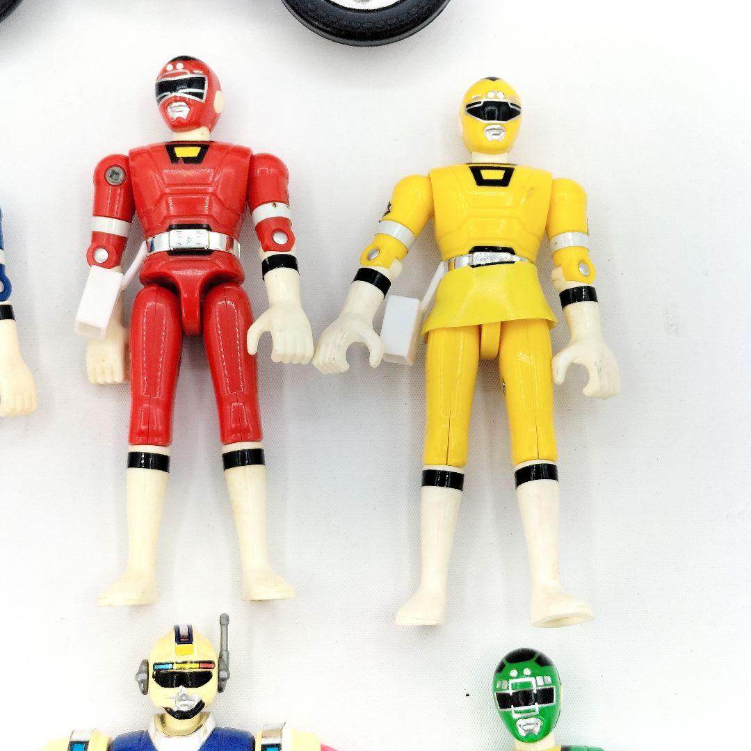 当時物 激走戦隊カーレンジャー 激走ヒーロー アクションフィギュア 6種セット
