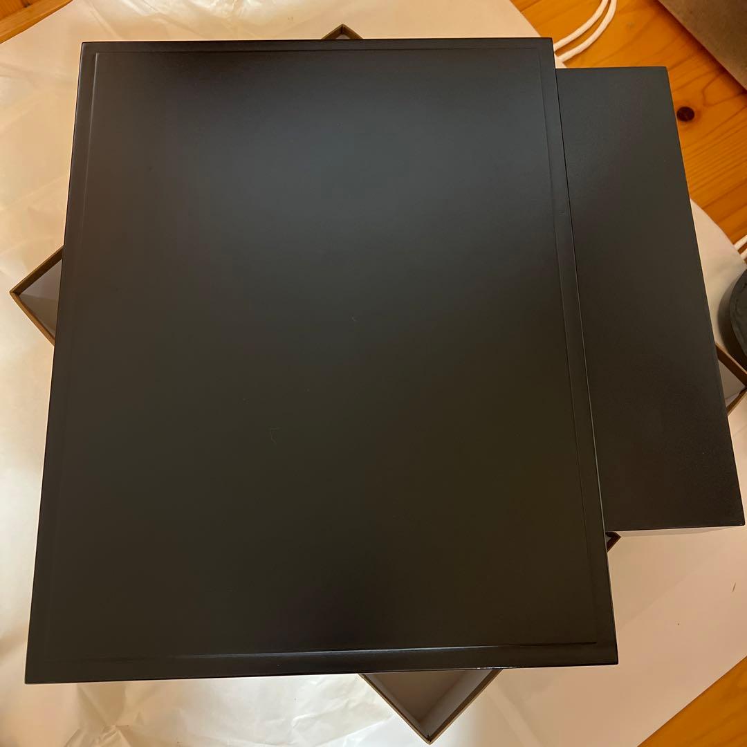 書道セット　漆器平手許箱　筆2本　硯