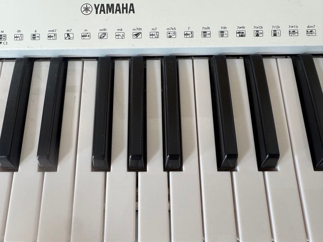 YAMAHA ヤマハ 61鍵キーボード EZ-300 ホワイト　スタンド付き