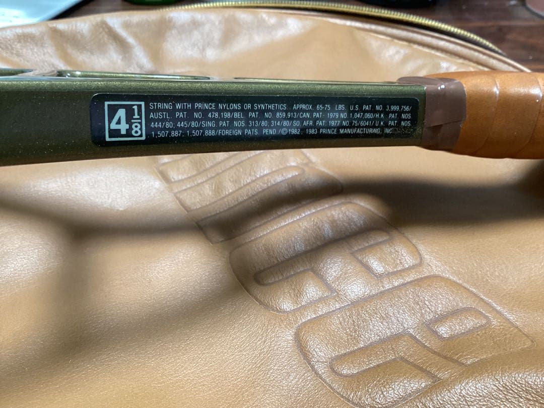 【希少】The Prince Boronテニスラケット ゴールド ケース付き