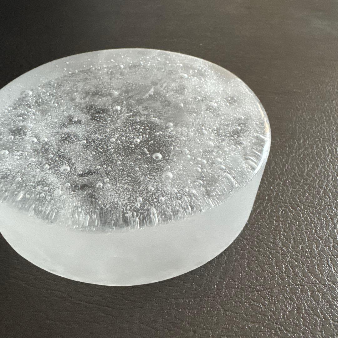 長野史子 ガラス プレート 台座 ペーパーウェイト