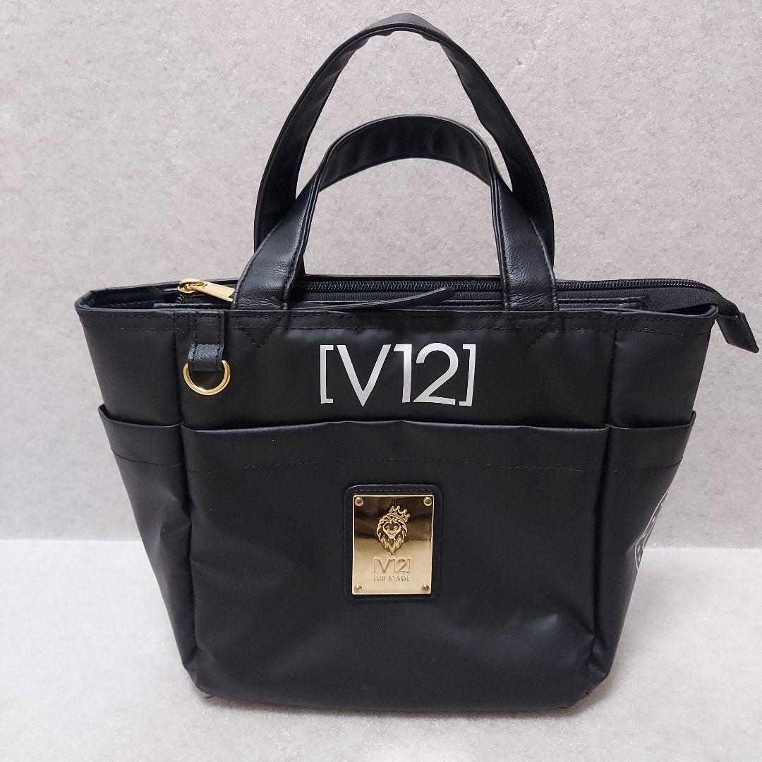 【在庫一掃セール・美品】V12(ヴィトゥエルヴ)　カートバッグ　ラウンドバッグ