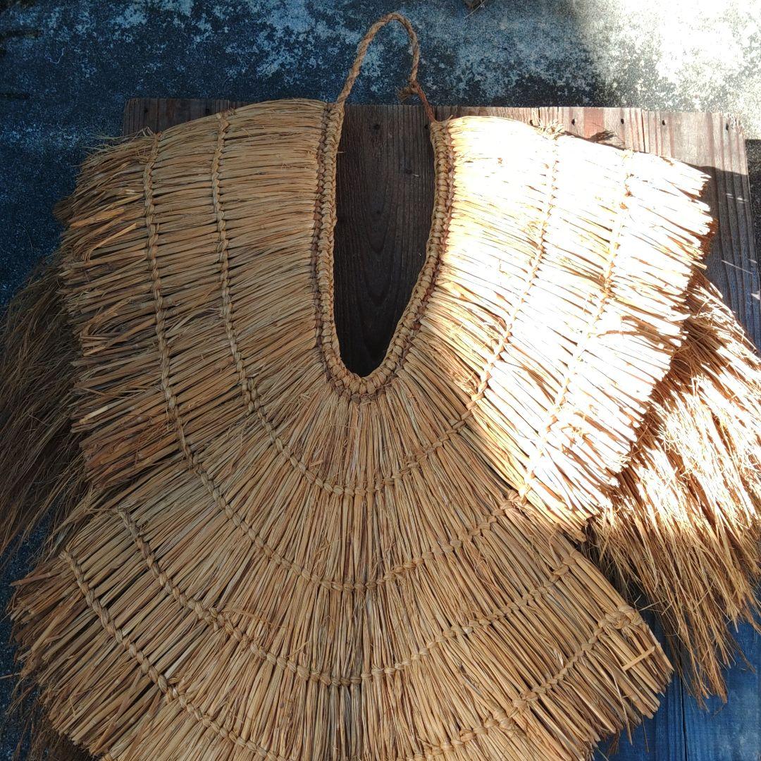 古民具　藁簑　雨具　伝統工芸品　荒物屋商品