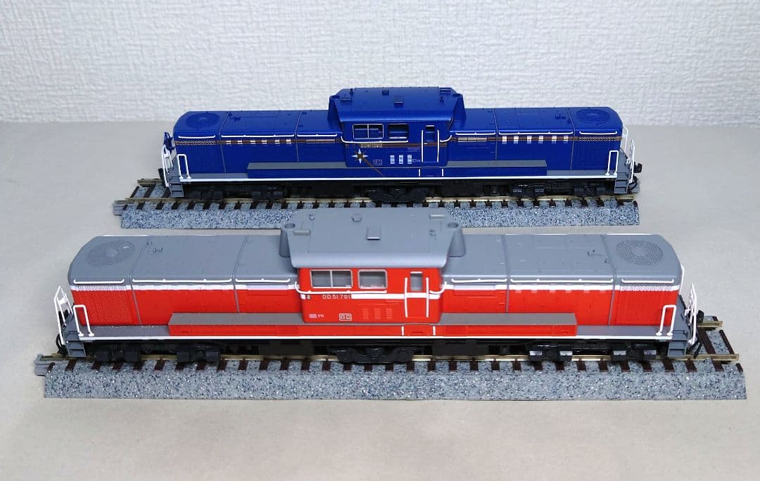 KATO　HOゲージ　DD51北斗星色＆一般色　2両セット　加工有りジャンク品