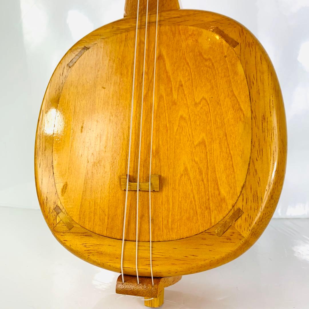 美品 希少 沖縄 三線 ASOVIVA製風 ウクレレ三線 弦楽器