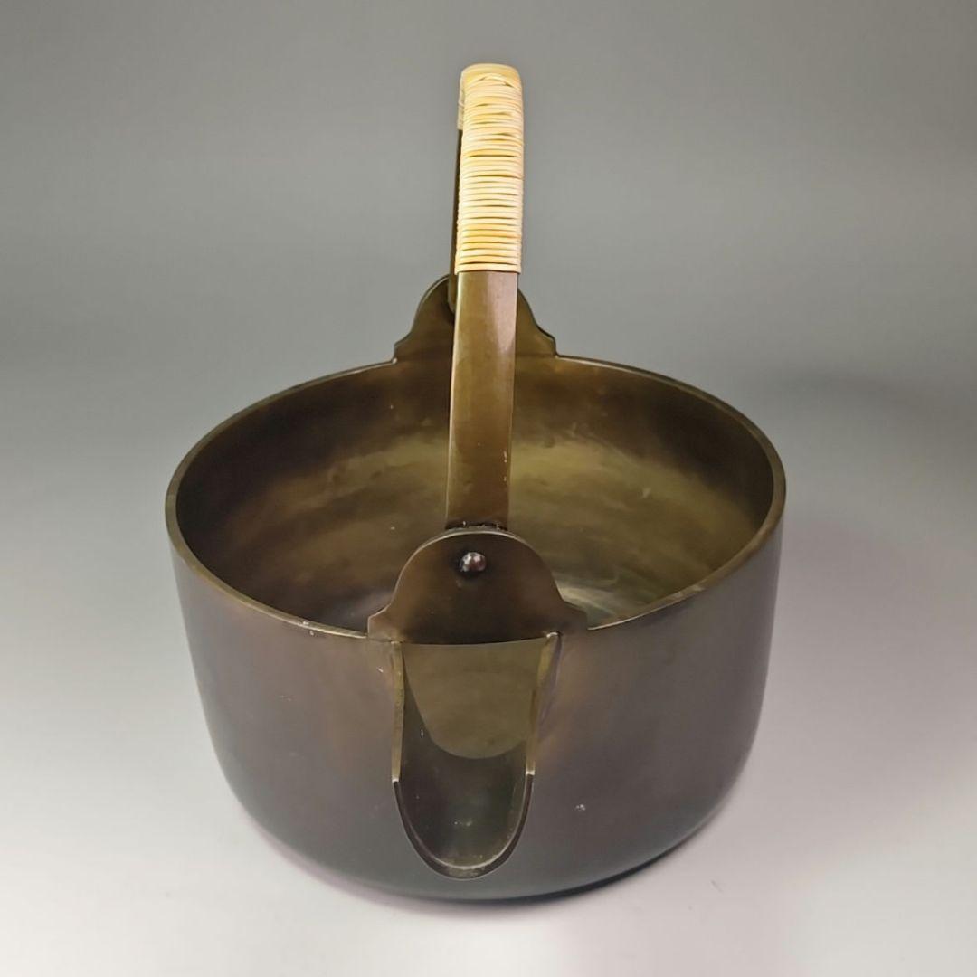 ウ314 汁器『中村秀峰作』『唐銅　汁器　共箱』茶道具