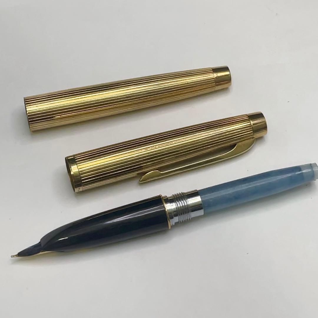 レア 希少 PLATINUM プラチナ 万年筆 14Kボディ 18Kペン先