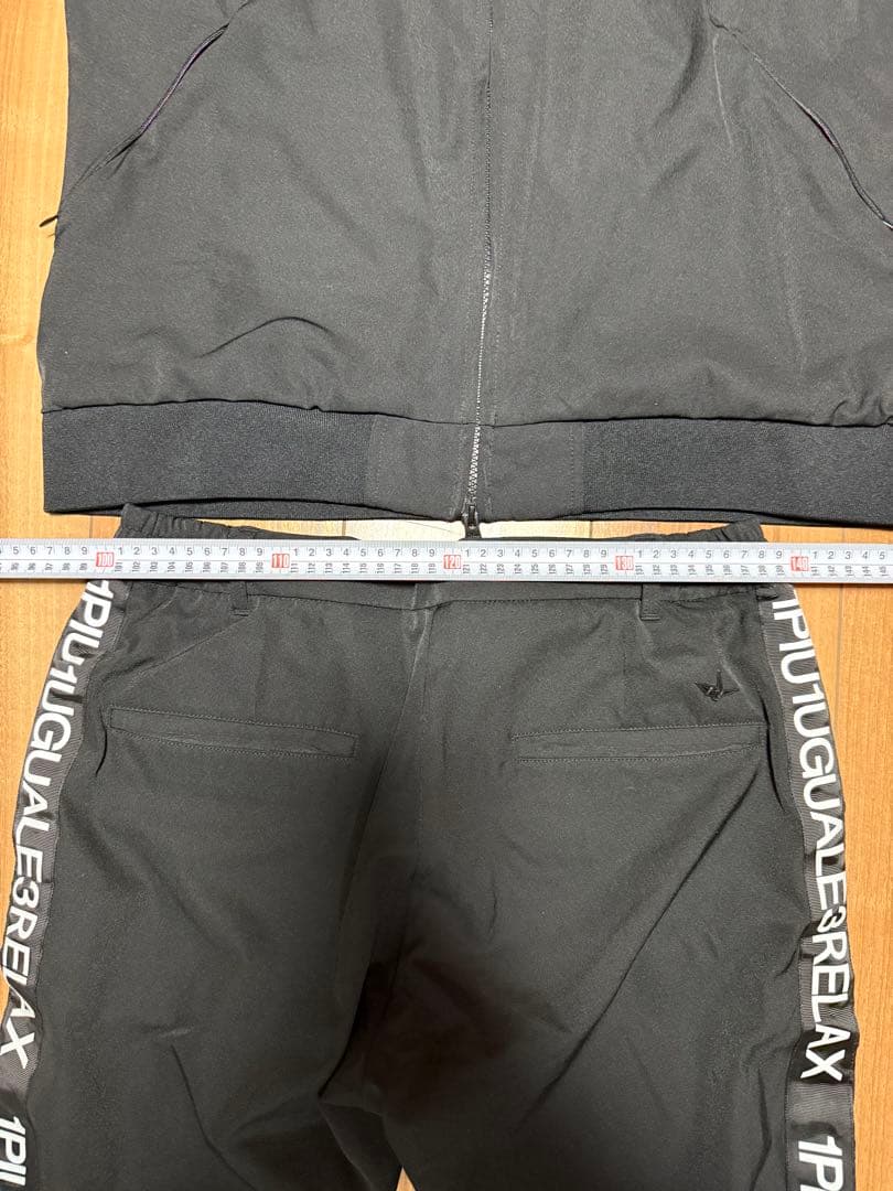 1PITUGUALE3RELAX ブラックジャージ上下セット