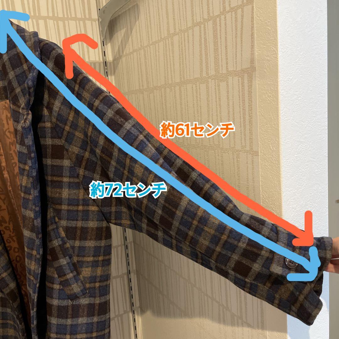 naptime チェック柄ロングコート Mサイズ