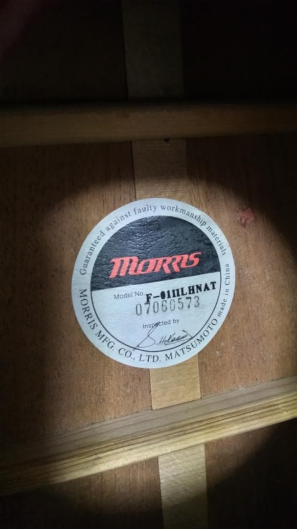 ❤️弦高調整済「Morris モーリス F-01 Ⅱ LH NAT 」左利き用！