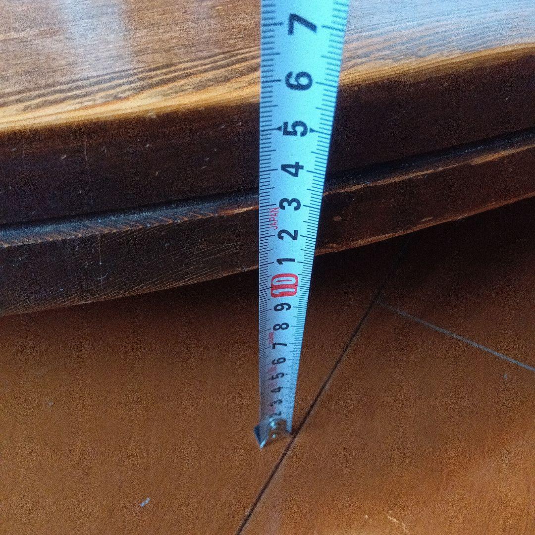 木製円形座卓 ダークブラウン　折りたたみ式