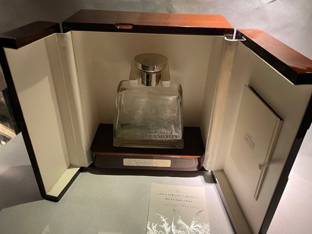 フェイマスグラウス40年the famous grouse 40y空瓶空箱セット