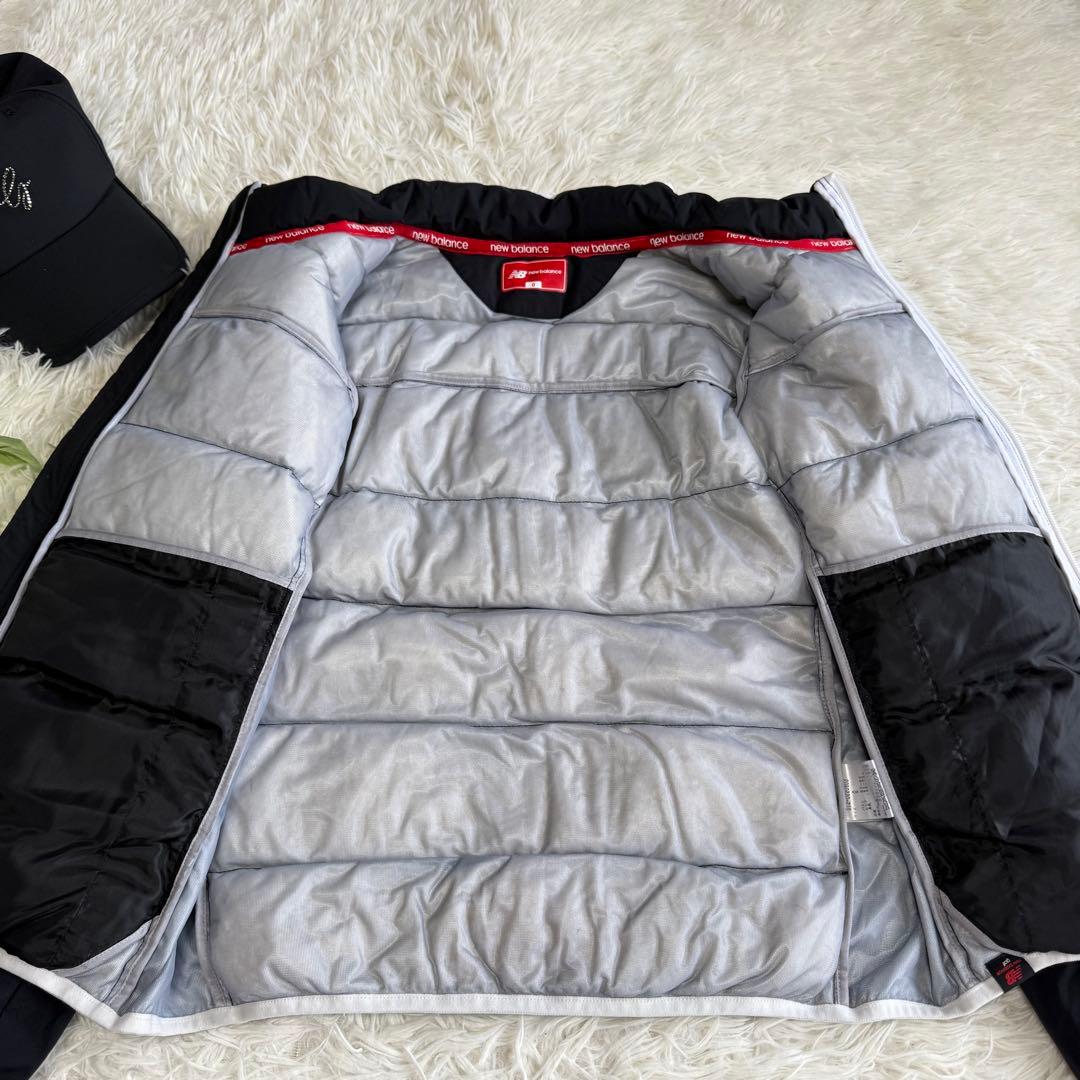 【ニューバランスゴルフ】美品 ダウンジャケット ブラック 0サイズ レディース