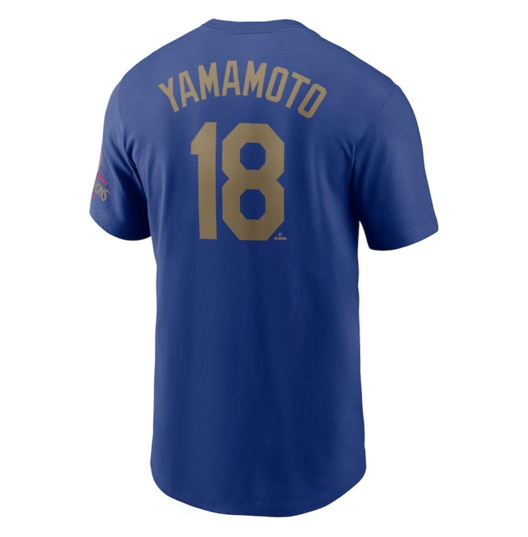限定 山本由伸 Tシャツ サイズL ドジャース ゴールドコレクション 背番号18