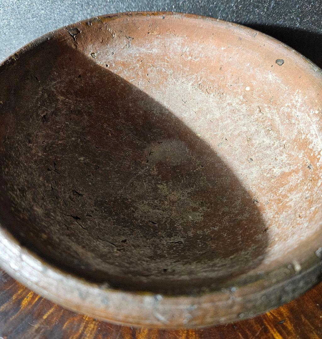 16～17世紀　古南蛮　南蛮焼締　片口擂鉢形　菓子鉢　灰器　花入れ　花器　古琉球