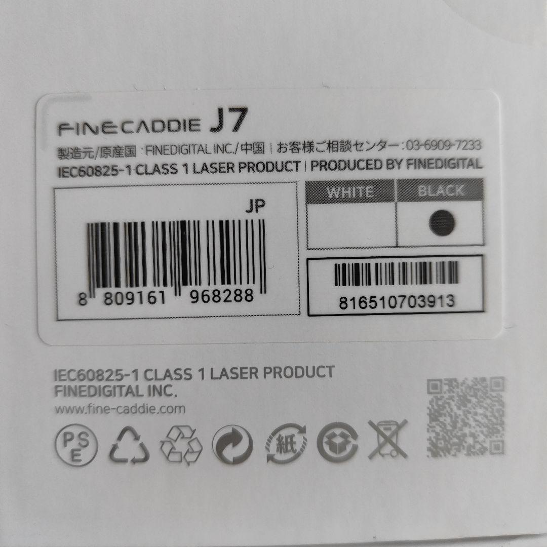 FINE CADDIE J7 mini ブラック レーザー距離計 爆速0.04秒