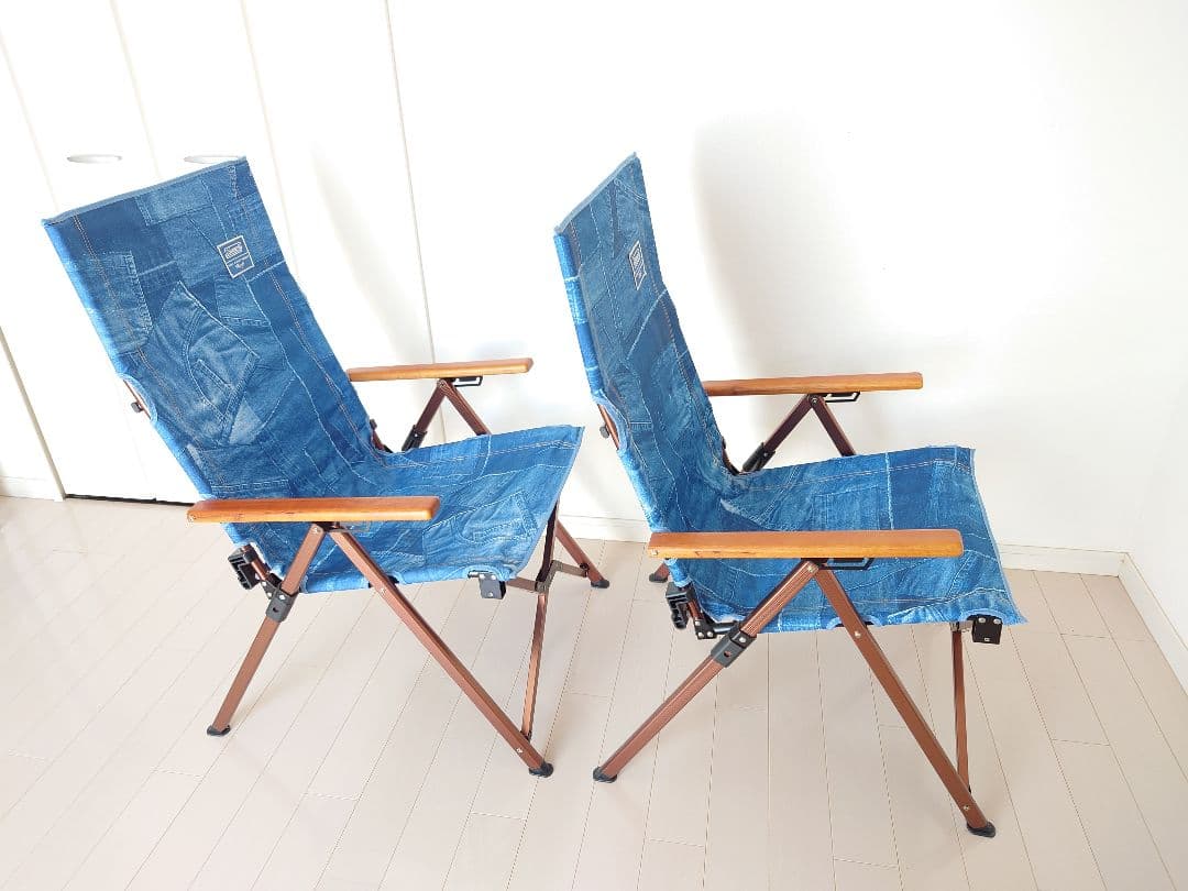 Coleman レイチェア インディゴレーベル デニム 2脚セット