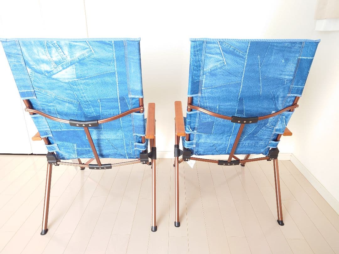 Coleman レイチェア インディゴレーベル デニム 2脚セット