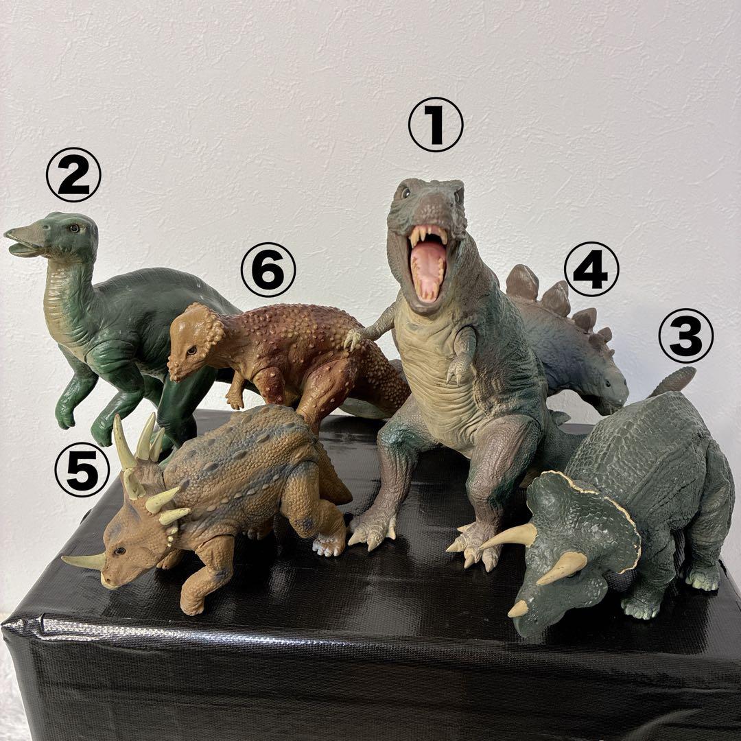【希少】ツクダホビー 恐竜フィギュア6体セット フィギュア 昭和レトロ