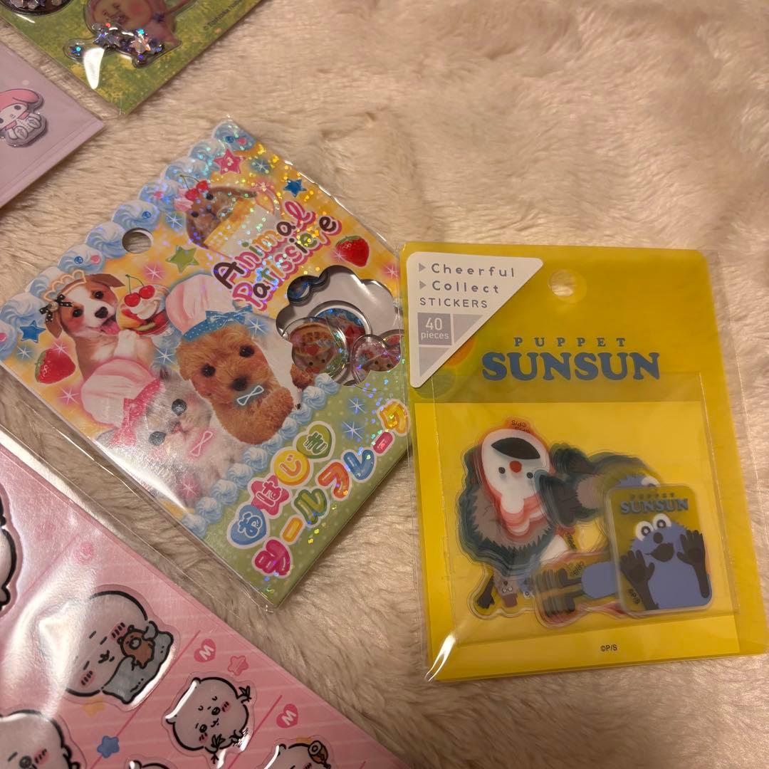 ボンボンドロップシール　肉球　タイル　マシュマロ　シール帳　シール交換　キティ