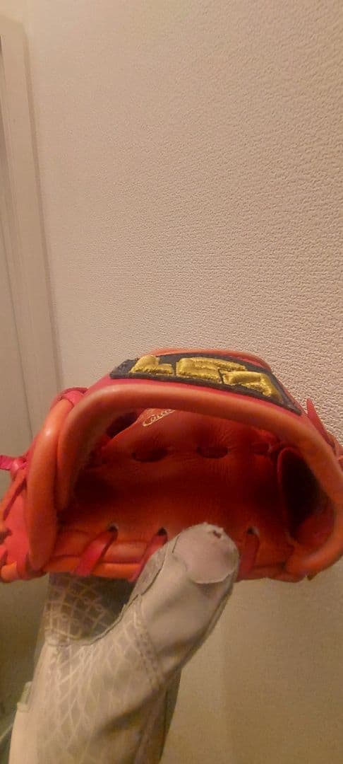 リーグスター内野用グローブ LGA-967 赤　軟式もしくは硬式　大人用