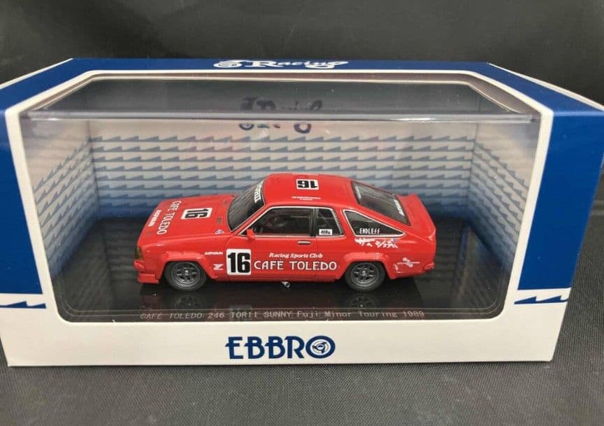 ミニカー EBBRO CAFE TOLEDO 246 TORII SUNNY 1989