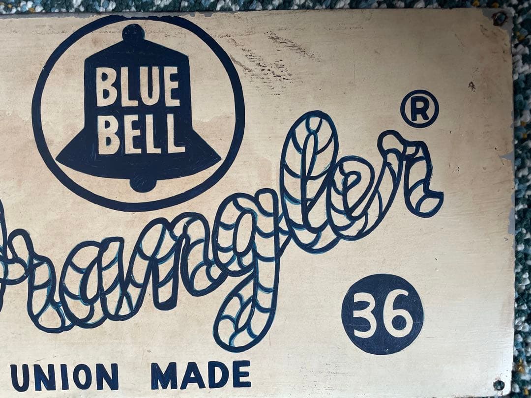 Wrangler ラングラー　Blue Bell ヴィンテージ　看板　リーバイス