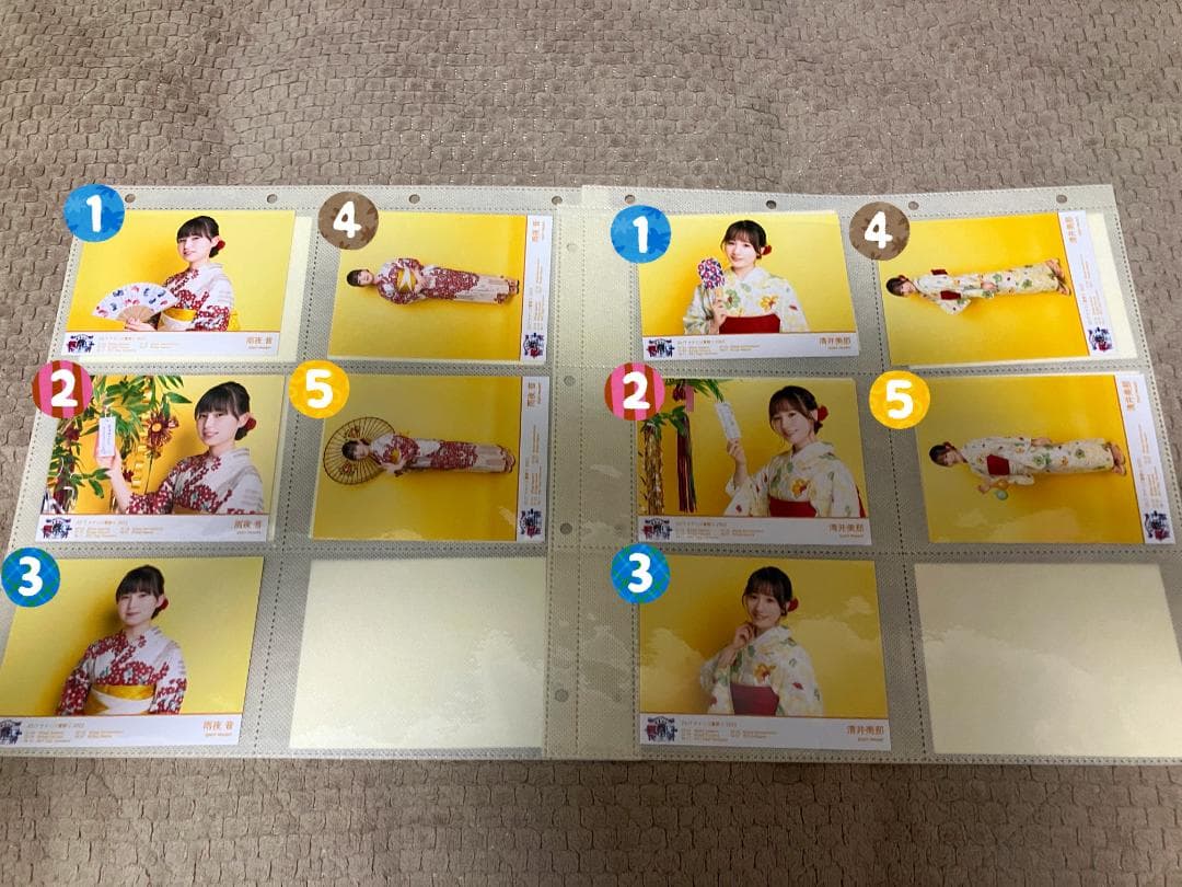 22/7　ナナニジ　夏祭り2022　浴衣衣装　ブロマイド　バラ売り