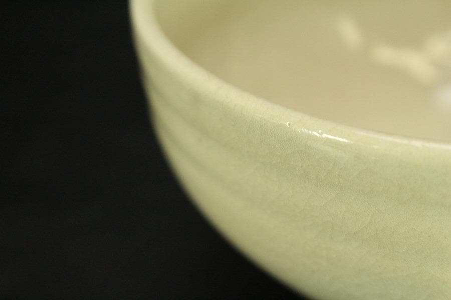 【美品】茶道具 六代高橋道八作 桃山御本 茶碗 共箱(メ1225)
