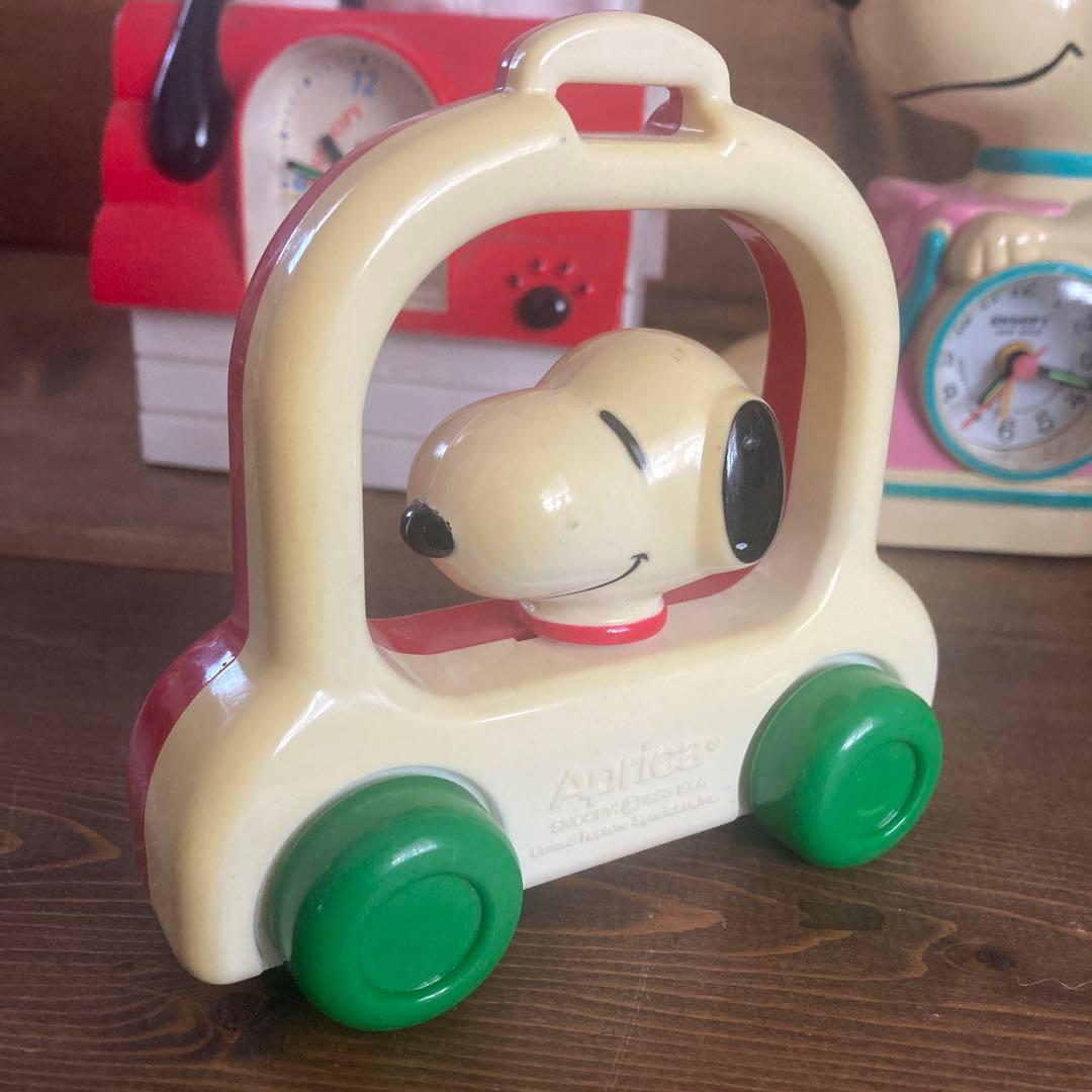 Vintage Peanuts レトロ　スヌーピー 置時計　温度計フィギュア