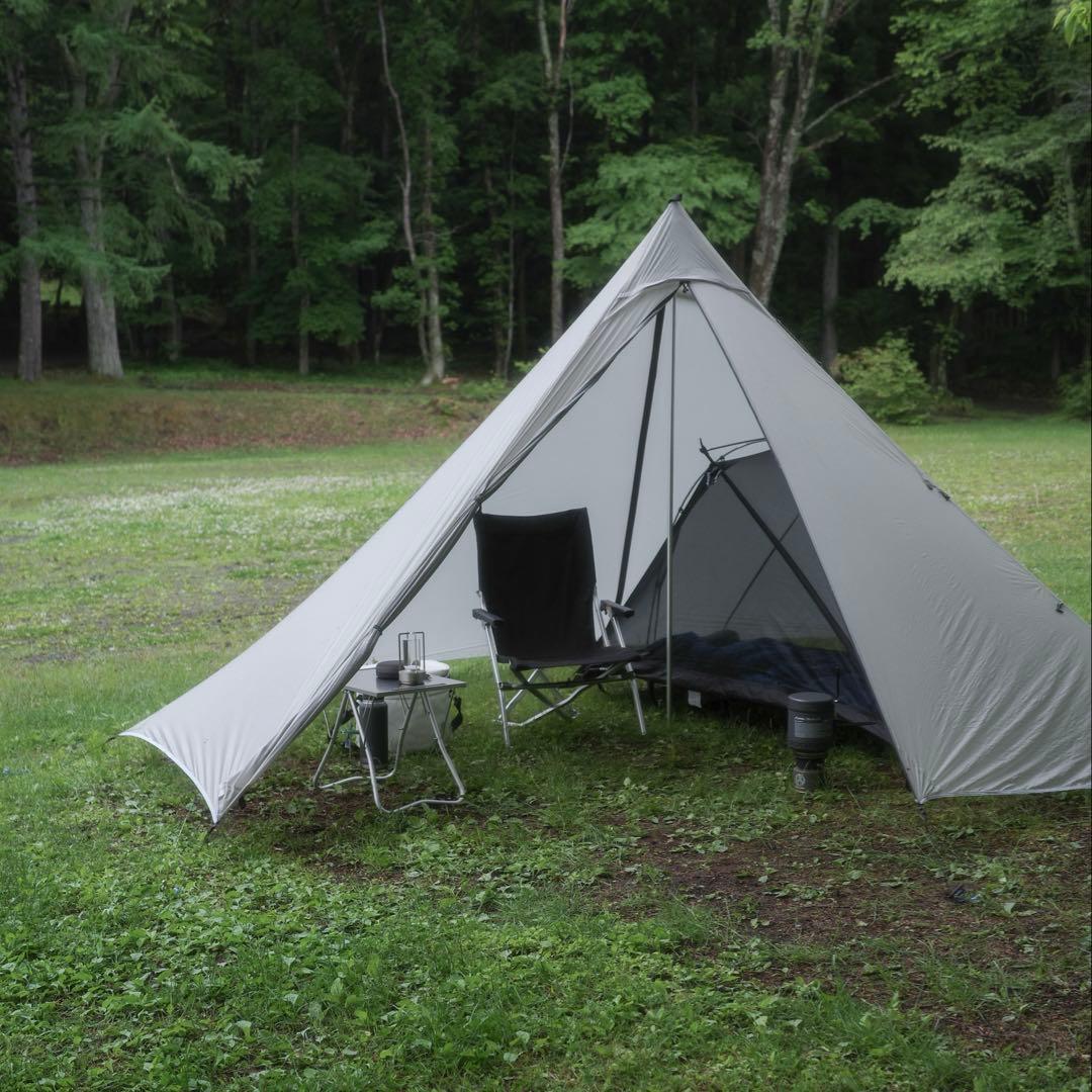 unafreely ワンポールテント　謎テント　グレー