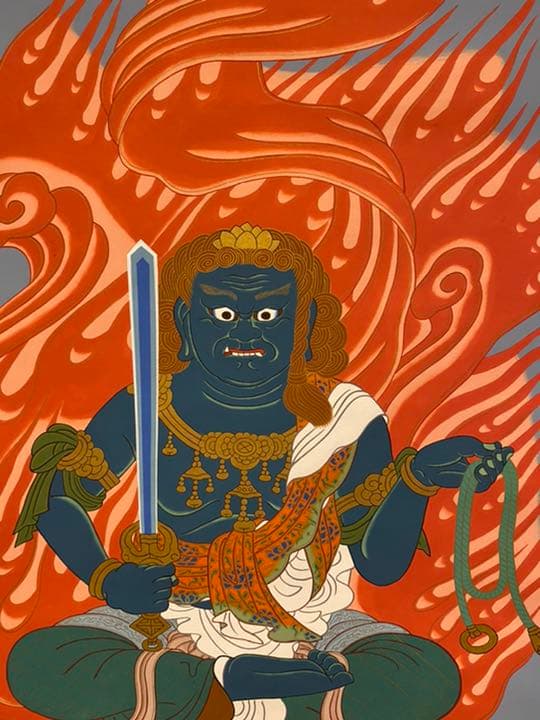 ✨門外不出不動明王掛軸✨